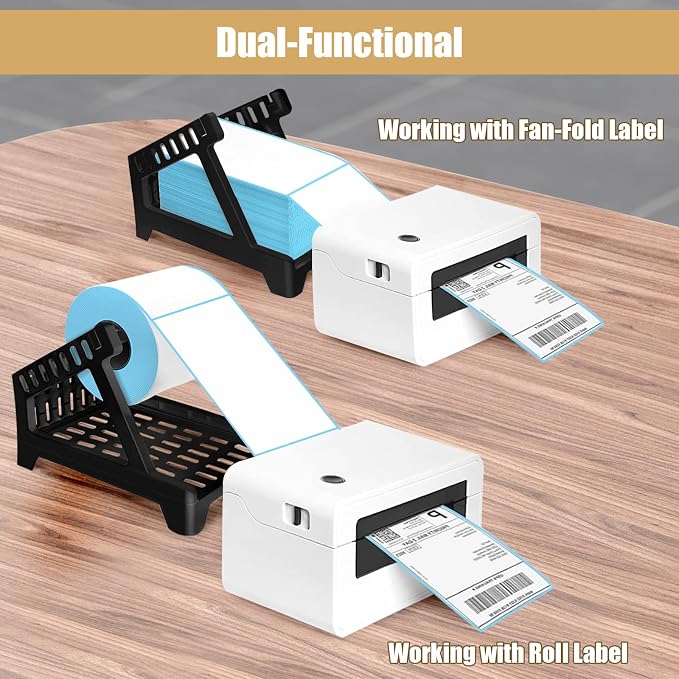 Ctemnpho Large Label Holder for Rolls and Fan-Fold Labels, Stand Desktop - Image 6