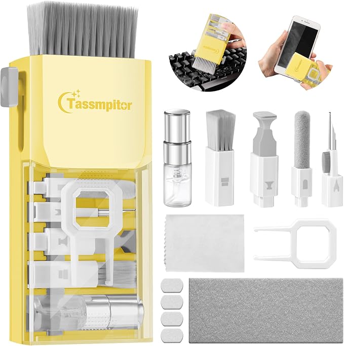 Tassmpitor Laptop Screen Keyboard Cleaner Kit, All in 1 Electronics Cleaning by Tassmpitor