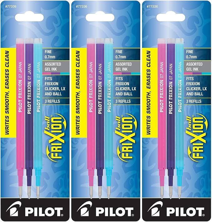 Pilot Refills for Frixion Erasable Gel Ink Pens, Fashion Assorted by PilotCorporationofAmerica