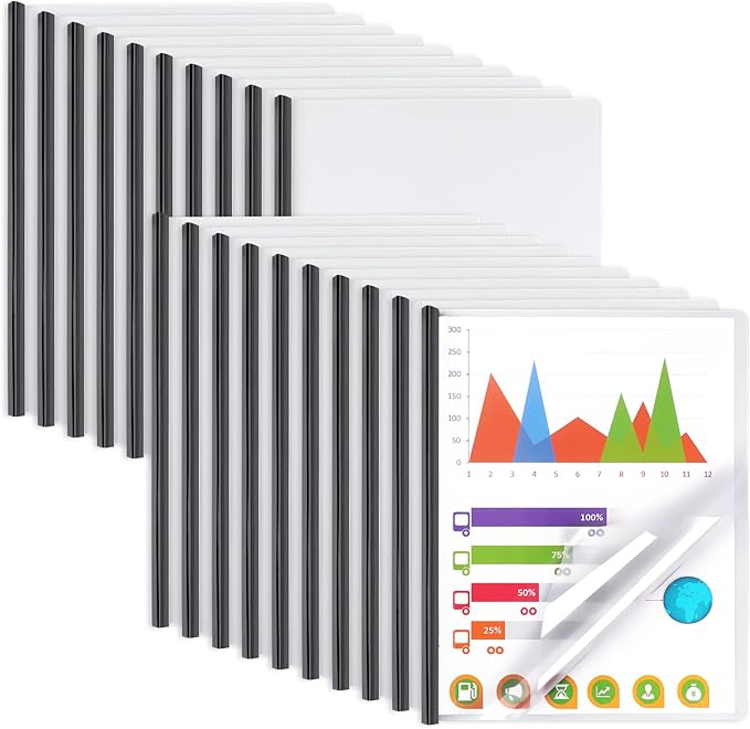 Report Covers with Sliding Bar, Resume Covers Presentation Folders File by COIDEA