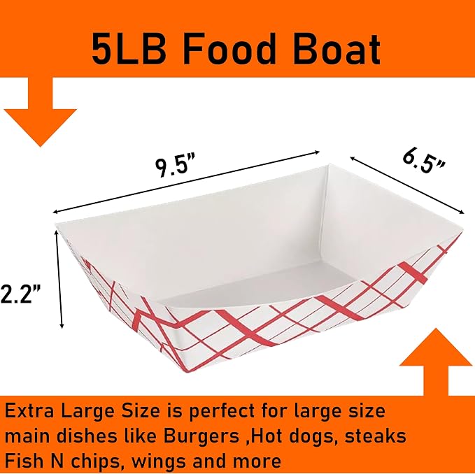 Mr Miracle Paper Food Trays, Disposable, Recyclable Serving Boats.For Condiments - Image 2