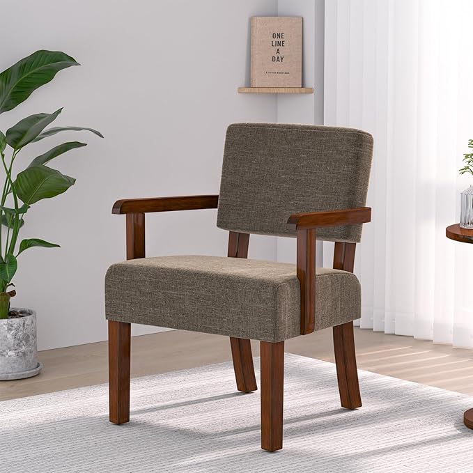 Accent Chair, Living Room Chairs Oversized with Soft Seat and Armrests for Dinning Bedroom Reading and Waiting Rooms-DeskLoop Office