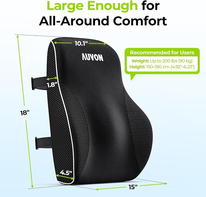 AUVON Lumbar Support Pillow for Office Chair - Image 8