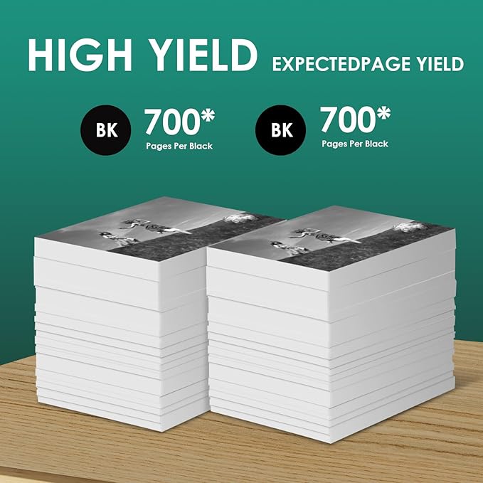 64XL Black Ink Cartridges Black Compatible for HP 64 XL High Yield Replacement for HP Printers 7858 7855 7120 7155 7158 7164 6255 6252 6232 Envy Inspire 7955e Tango X Printers-DeskLoop Office