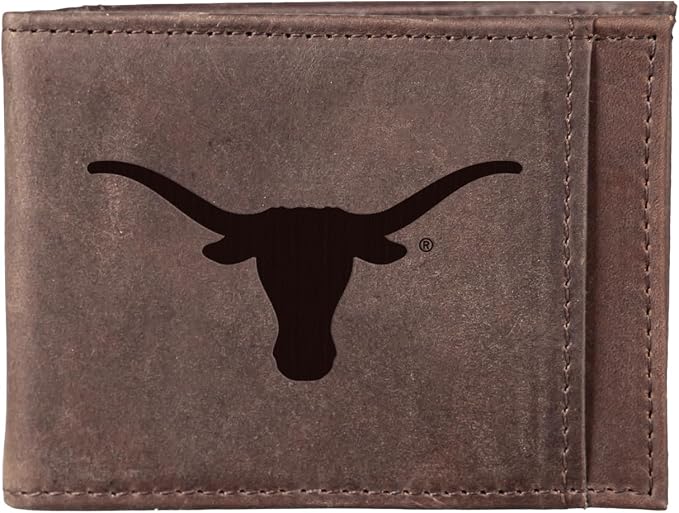 Team Sports America NCAA University of Texas Front Pocket Slim Wallet by TeamSportsAmerica