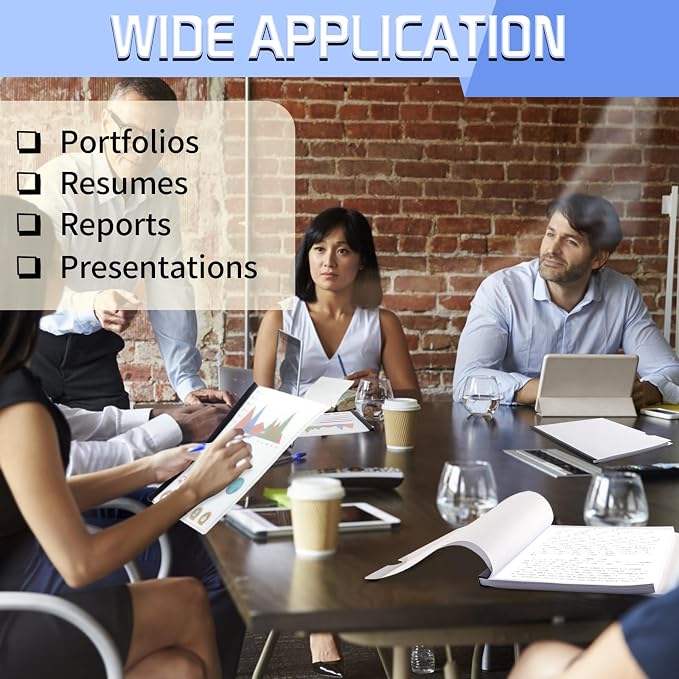 13 Pack Report Covers with Sliding Bar, Presentation Folders Resume Document - Image 6