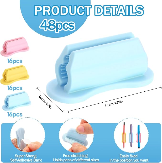 Sherr 48 Pack Adhesive Pencil Holders - Image 2