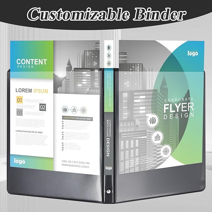 CIXILDTS 2" 3 Ring Binder, Standard 2-inch Round Ring Binder Fit Letter Size - Image 6