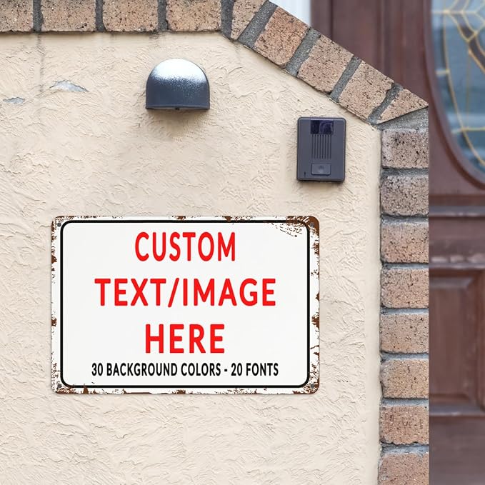 Custom Sign Personalized Custom Metal Sign, Customize - Image 2