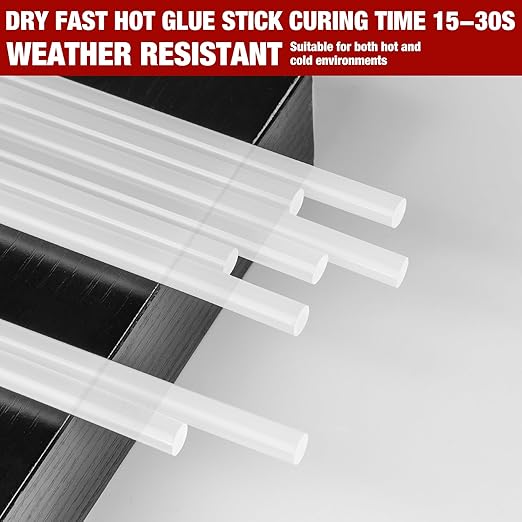 Arrow Mini Hot Glue Sticks, 200 Pack Clear Glue Gun Sticks, 4" and 5/16'' Diameter High Viscosity All-Purpose Gun Stick for DIY Art, Craft General Repairs, Festival Home Decoration-DeskLoop Office
