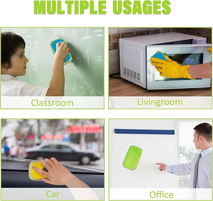 2 Packs Chalkboard Eraser Washable Microfiber Cleaning Tool | OSOPOLA 2Pack - Image 6