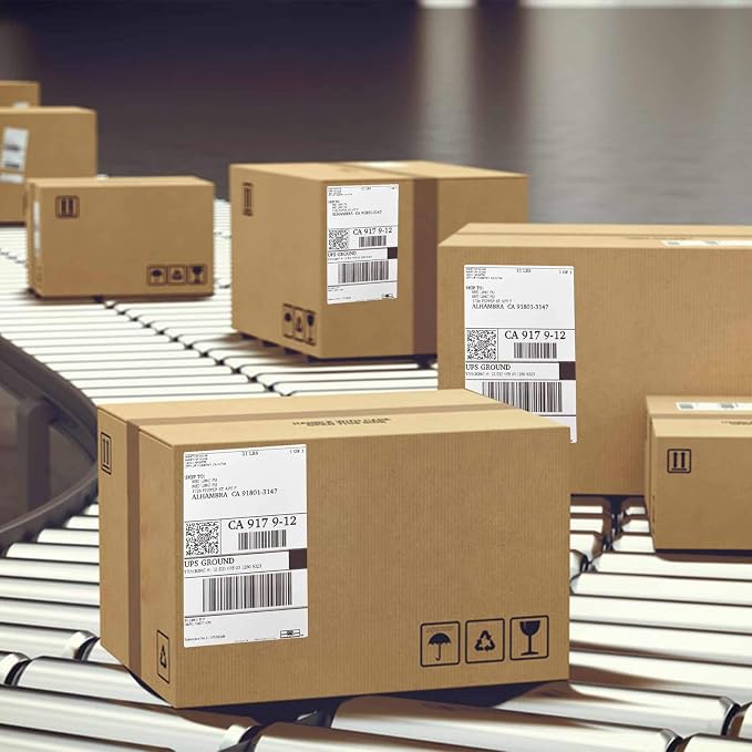 OausTect 4x6 Shipping Label 1000 Fanfold Labels - Image 5