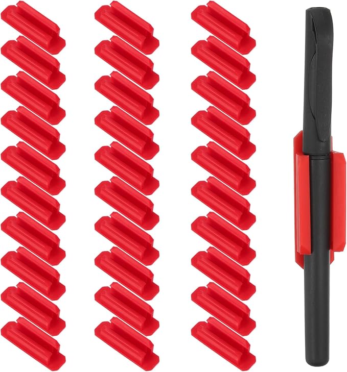 PATIKIL Pen Holder for Desk, 30 Pack Adhesive Pencil Holders Silicone Pencil by PATIKIL