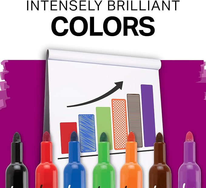 Sharpie Flip Chart Markers, Bullet Tip, Squeak-Fee, Office Presentation - Image 5