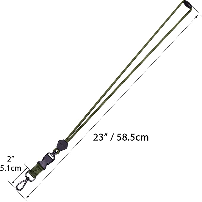 Wisdompro 2 Pack of 23 inch Durable Round Cord Heavy Duty Lanyard - Image 3