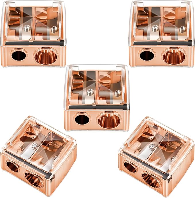 Chuangdi 5 Pack Makeup Pencil Sharpener Plastic Lip Liner Pencil Eyeliner by Chuangdi