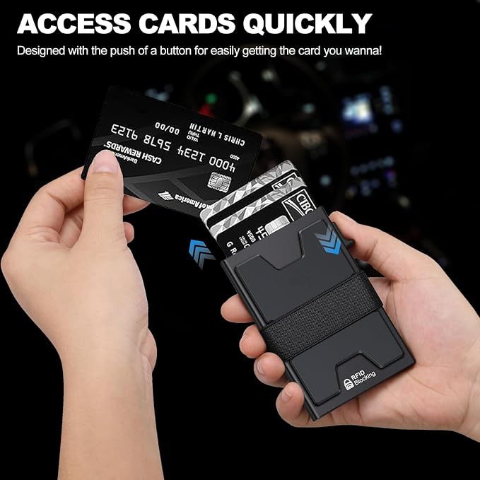 SEMORID Slim Aluminum Card Holder Wallet - Image 3
