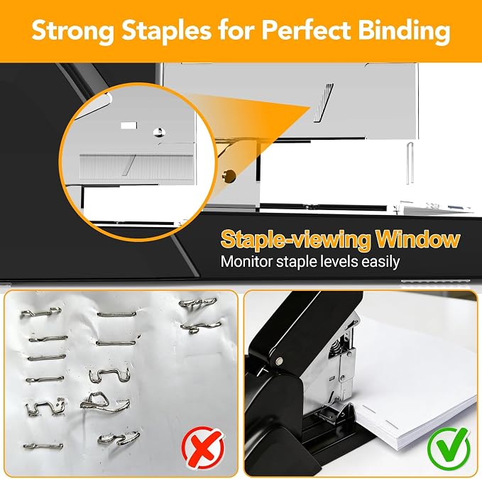 AFMAT Heavy Duty Stapler 220 Sheets, Large Staplers - Image 4