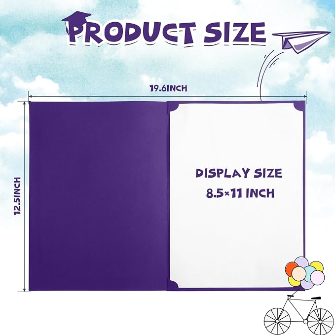 Fainne 80 Pieces Certificate Holders Diploma Holders Document Holder - Image 2