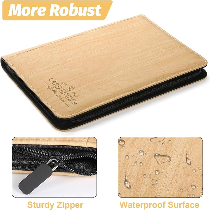 9 Pocket Card Binder, Premium Zip Trading Card Binder, 540 Double Sided Pocket - Image 3