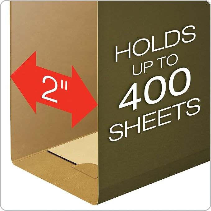 Pendaflex Extra Capacity Reinforced Hanging File Folders, Letter Size, Standard - Image 3