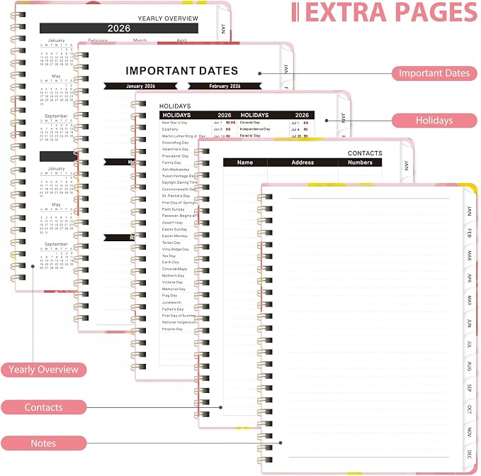 2026 Planner, Weekly and Monthly Calendar Academic Planner, Jan 2026 - Image 5