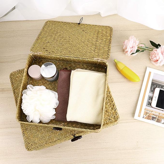 Hipiwe Natural Seagrass Storage Bins - Image 5
