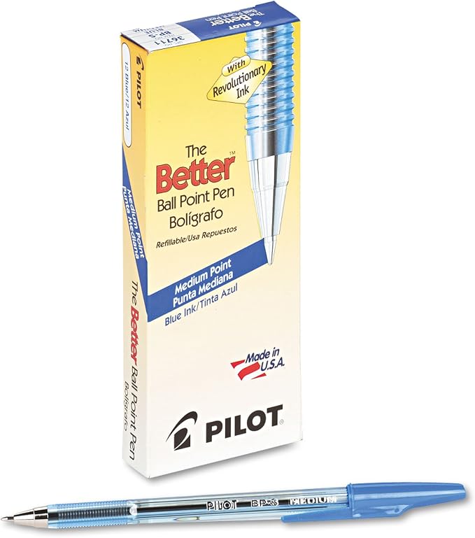 Pilot The Better Ball Point Pen, Refillable & Retractable Ballpoint Pens by PilotCorporationofAmerica