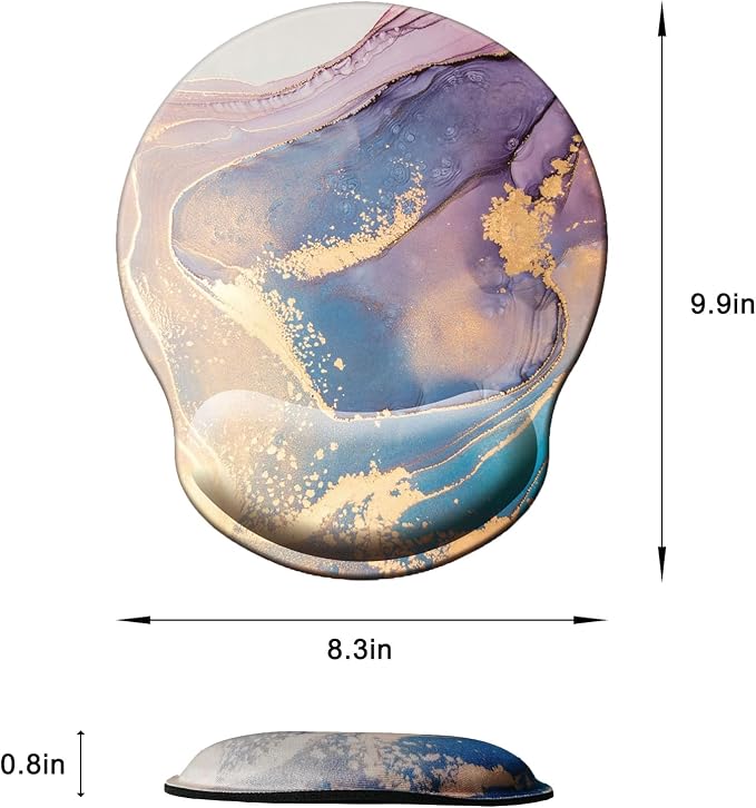 Mouse Pad with Wrist Support, Ergonomic Mouse Pad with Memory Foam Wrist Rest - Image 6