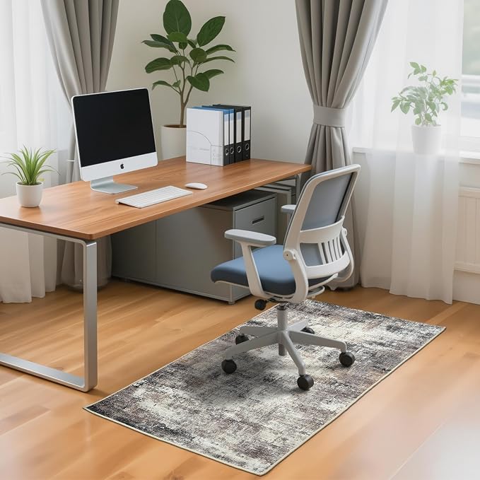 Office Chair Mat for Hardwood Tile Floor, Machine Washable Office Area Carpet - Image 7