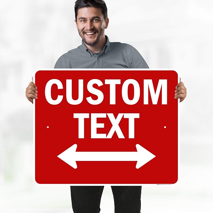 Custom Arrow, Custom Directional Sign, Two way Arrow, 24x30 Inches, Rust Free - Image 2