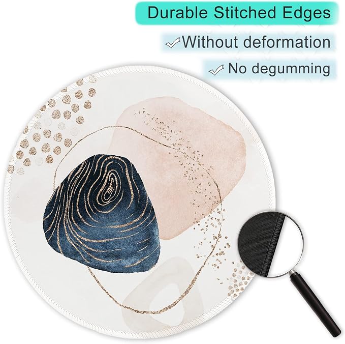 ITNRSIIET Round Mouse Pad with Stitched Edge Premium-Textured Waterproof - Image 5