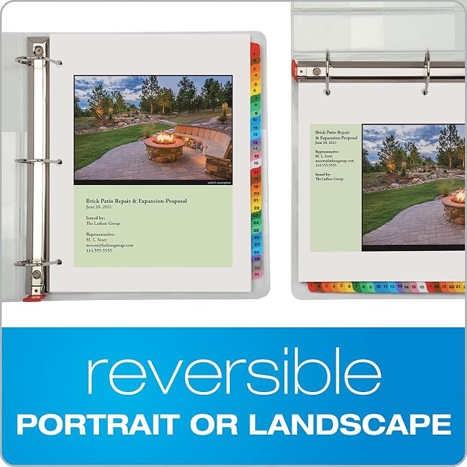 Oxford Binder Dividers, 31 Tabs, Numbered 1–31, 3 Pack, Customizable Table of - Image 6