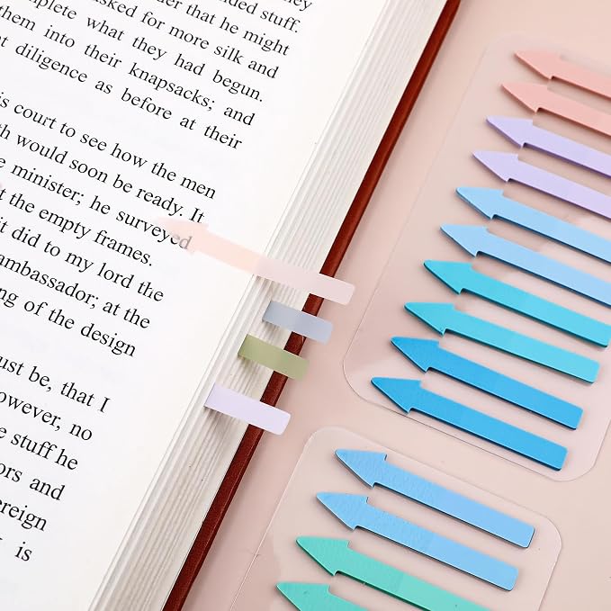 1200 Pack Arrow Sticky Notes Colored Sticky Tabs Transparent Arrow Flags Page - Image 7