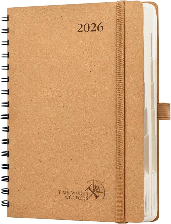 POPRUN 2027 Daily Planner One Page Per Day, Recycled Paper Planner by POPRUN