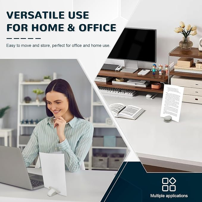 Paper Holder for Typing, Compact Paper Stand for Desk When Typing, Copy Holder - Image 7