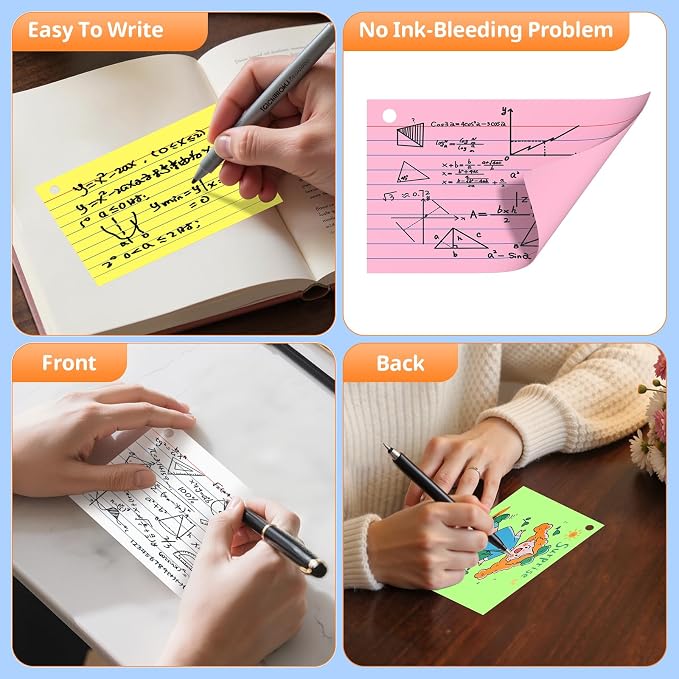 Index Cards 3x5 Inches, Colored Flash Cards - Image 3