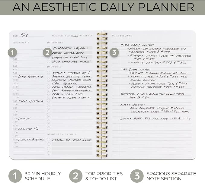 Beautiful Daily Planner And Notebook - Image 2