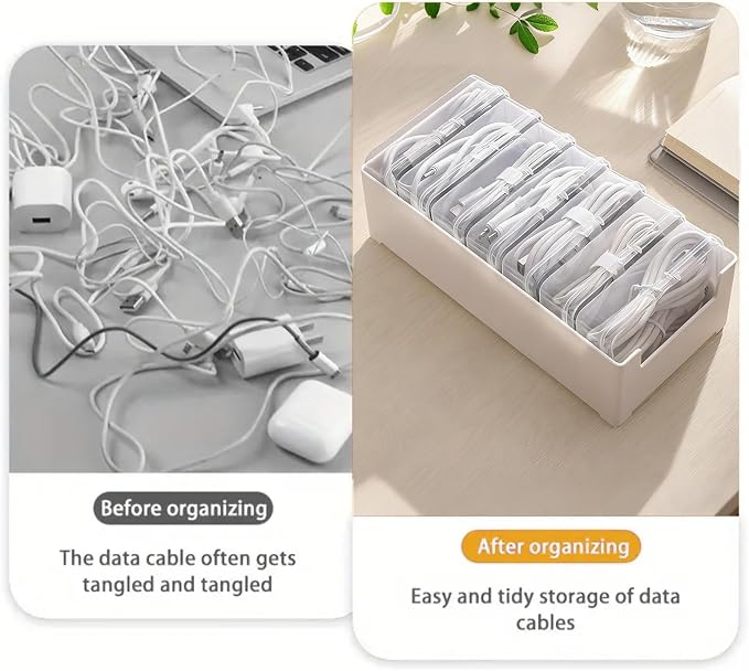 RayHenry 2 PCS Cable Organizer Box - Image 4