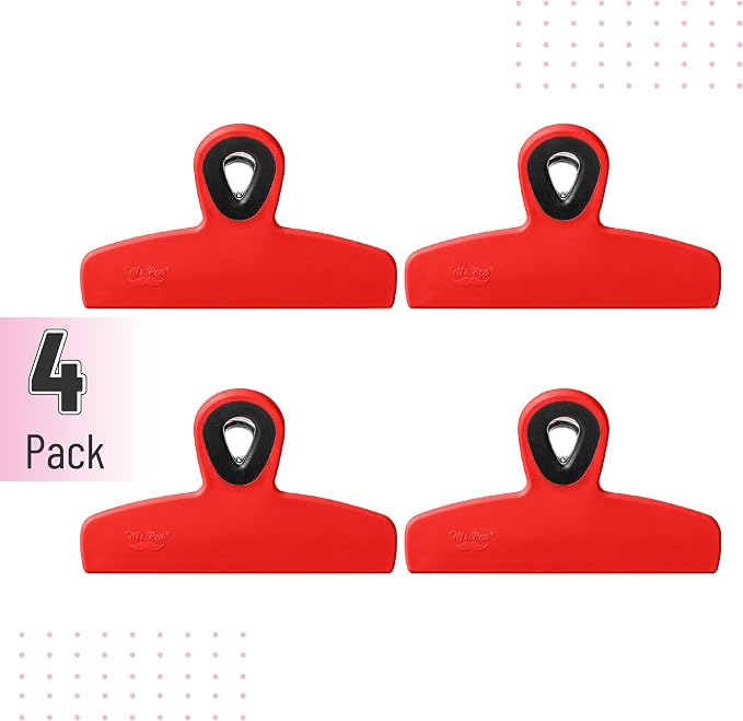 Mr. Pen- Magnetic Bag Clips, 4 Pack, Durable Plastic - Image 2