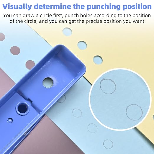 Single Hole Puncher, 3 Pack ，1/4" Hole, 50% Labor Savings, Heavy Duty Metal - Image 11