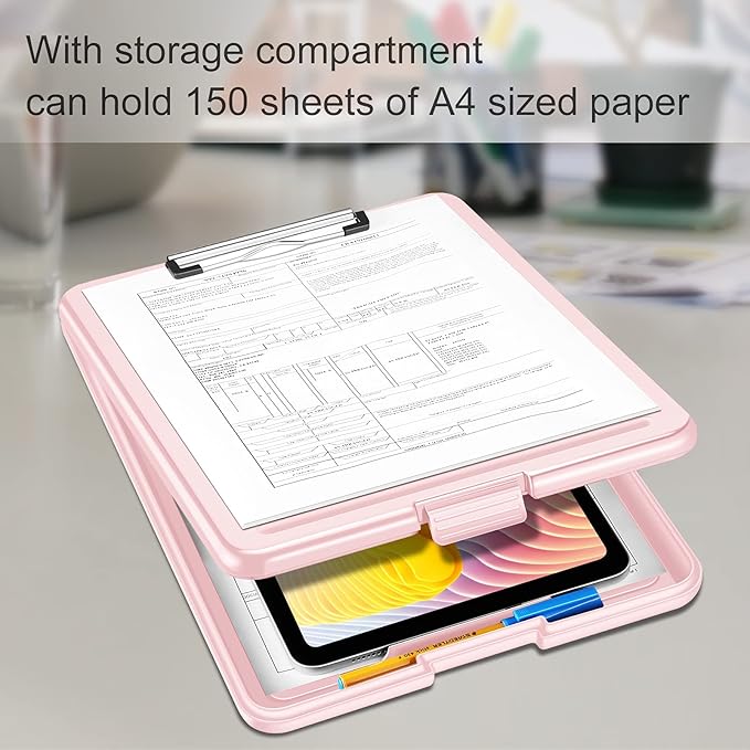 SITHON Nursing Clipboard with Storage, Heavy Duty Portable Writing Clipboard - Image 3