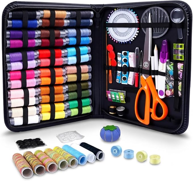 GABTRUK 304PCS Adult Sewing Kit, 43 Colors Thread & Ergonomic Scissors by GABTRUK