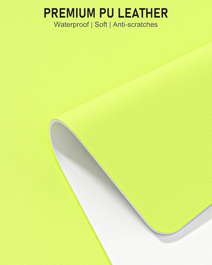 Desk Pad, 23.6" x 13.8" PU Leather Non-Slip Desk Mat Large Mouse Pad - Image 3