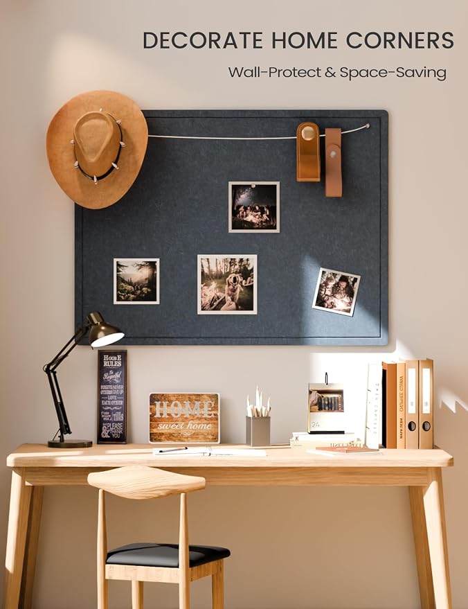 Fluxynara Large Bulletin Board, 47.2" x 35.4" Cork Board Alternative - Image 4