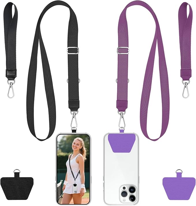takyu Phone Lanyard, 2 Pack Adjustable Anti-Drop Neck/Wrist Strap by Takyu