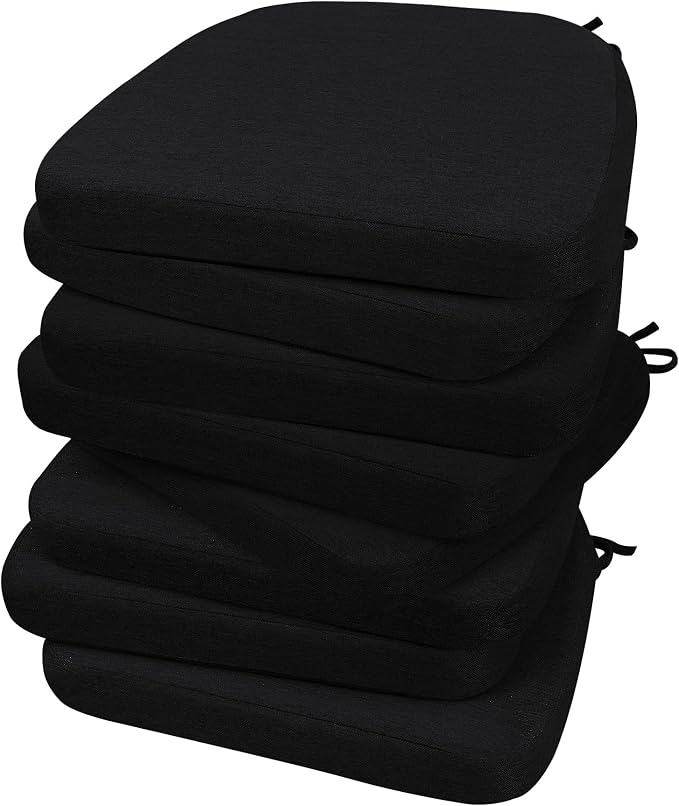 AAAAAcessories D-Shaped Chair Cushions, Machine-Washable Cover by AAAAAcessories