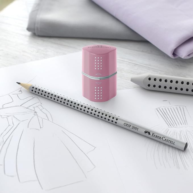 Faber-Castell Grip Trio Pencil Sharpener: Rose Shadows - Image 7