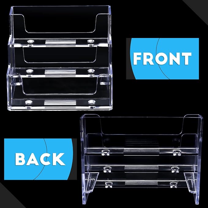 TecUnite 8 Pieces Business Card Holder - Image 2