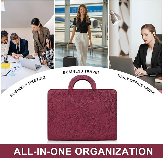 Leathario Portfolio Binder, Includes 5 Folder Index Dividers, 13 Inch Tablets - Image 9